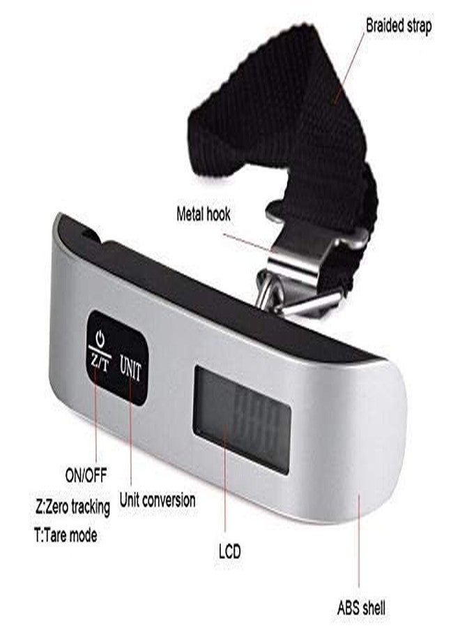 Quebers 10g to 50 kg - Luggage Scale Digital Weighing Travel Bag Weight Checker Hanging Weight Scale with Belt, Multicolor - Image 5